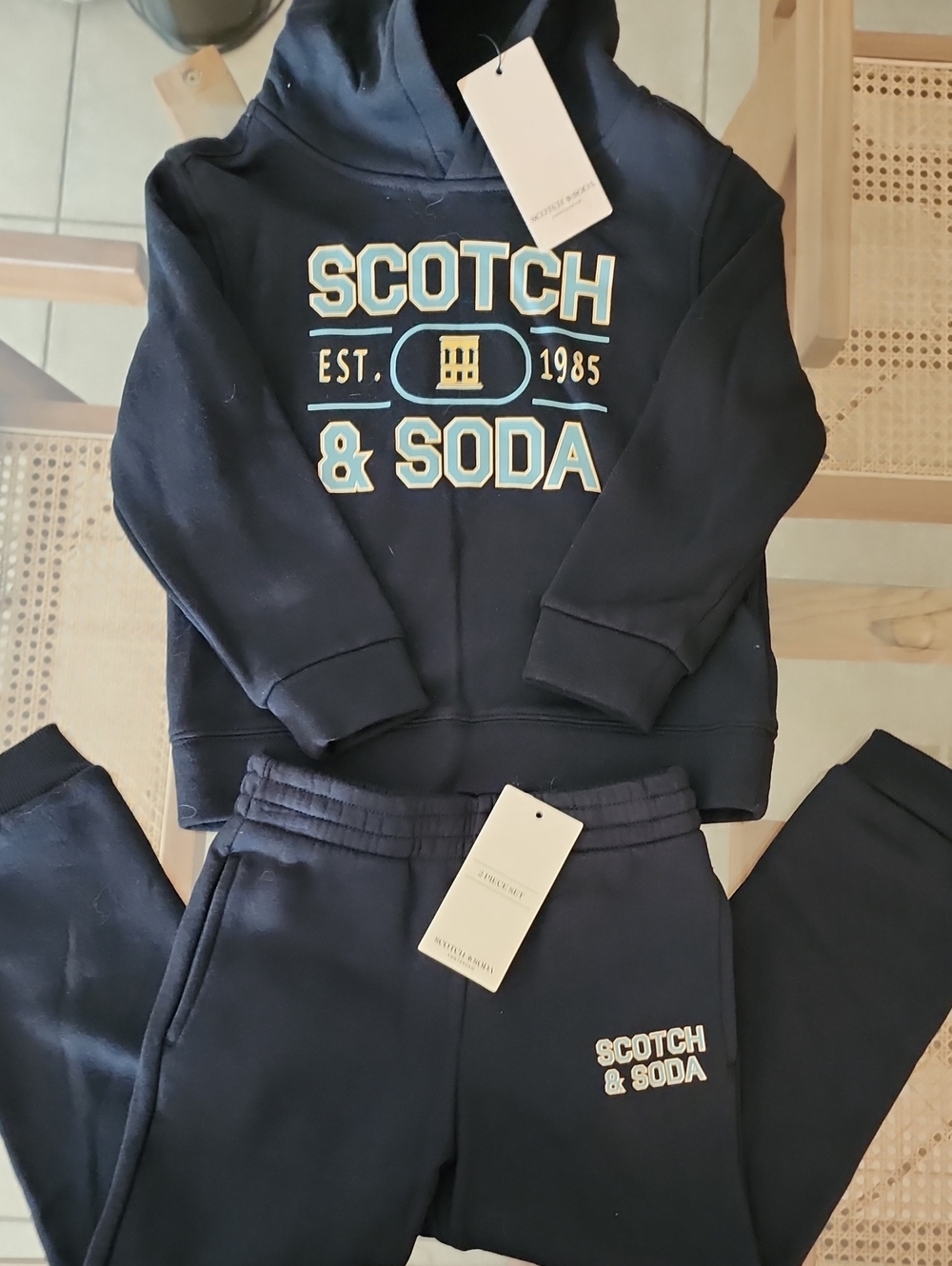 SCOTCH & SODA Boys Graphic Hoodie & Jogger Set